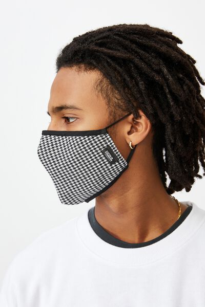 Foundation Face Mask Adults, HOUNDSTOOTH