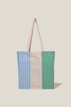 Foundation Adults Recycled Tote Bag, VERTICLE MULTI STRIPE - alternate image 1