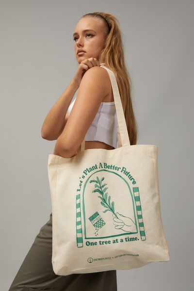 Foundation Factorie Recycled Tote Bag, ONE TREE BETTER FUTURE