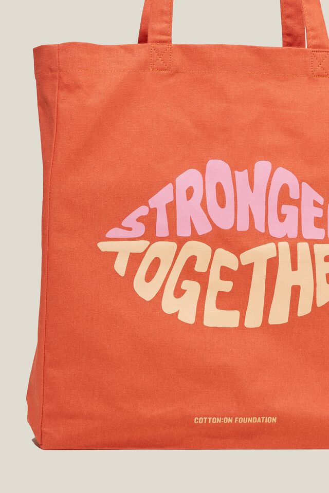 Foundation Body Recycled Tote Bag, STRONGER TOGETHER