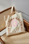 Foundation Body Recycled Tote Bag, INNER PEACE - alternate image 1
