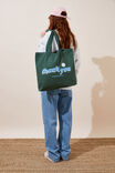 Foundation Adults Tote Bag, THANK YOU/FOREST GREEN - alternate image 1