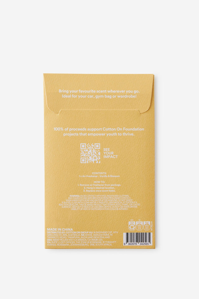 Foundation Air Freshener, VANILLA & BLOSSOM