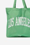 Foundation Adults Organic Tote Bag, GREEN LOS ANGELES