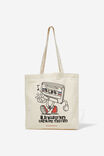 Foundation Typo Recycled Tote Bag, UNWIND YOUR MIND - alternate image 2