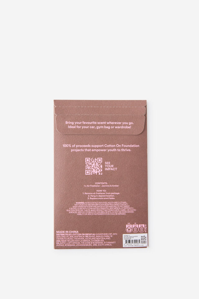 Foundation Air Freshener, JASMIN & AMBER
