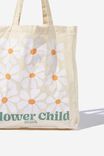 Foundation Kids Organic Tote Bag, FLOWER CHILD