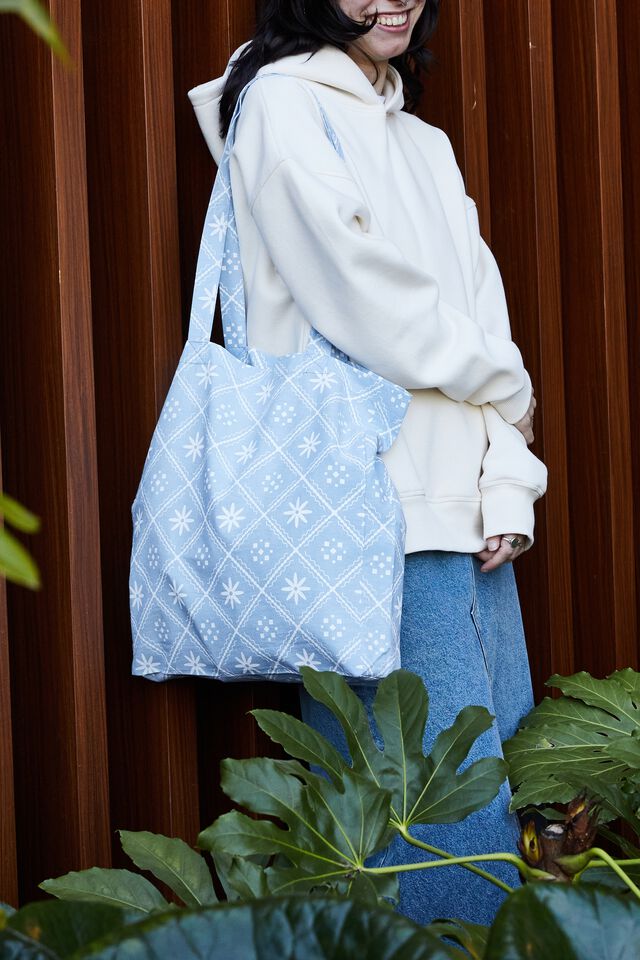 Louis Vuitton Foundation Canvas Cotton 100 Tote Bag Off-White