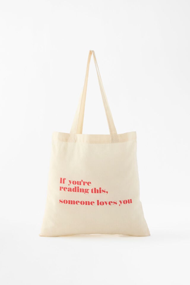 Foundation X Luyanda Zwane Mini Tote, SOMEONE LOVES YOU