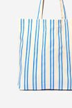 Foundation Adults Tote Bag, BLUE DAE STRIPE - alternate image 3
