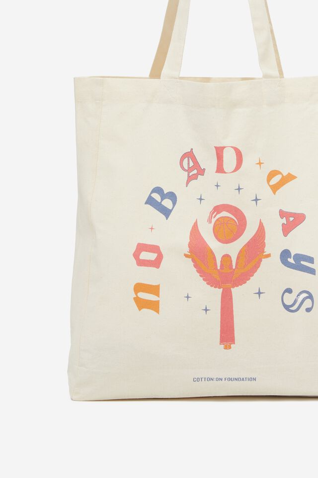 Foundation Factorie Recycled Tote Bag, NO BAD DAYS