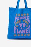 Foundation Kids Recycled Tote Bag, PEOPLE FOR THE PLANET / ELECTRIC BLUE - alternate image 2