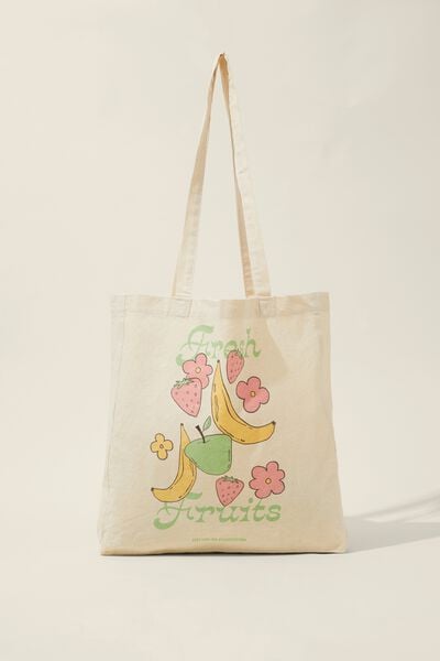 Foundation Body Recycled Tote Bag, FRESH FRUITS