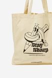Foundation Typo Recycled Tote Bag, STAY SHARP - alternate image 2