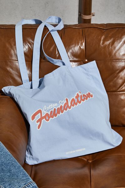 Foundation Adults Recycled Tote Bag, COF COASTAL BLUE