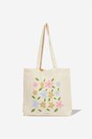 Foundation Adults Organic Tote Bag, BLOOMS - alternate image 2