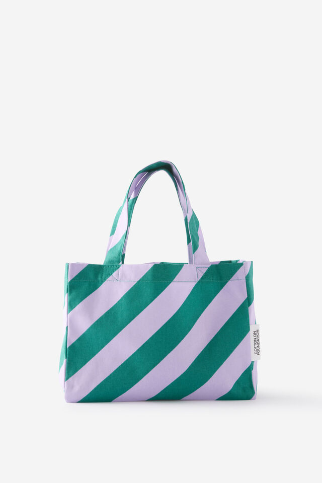 Foundation Kids Gift Bag Small, DIAGONAL STRIPE RED AND PINK