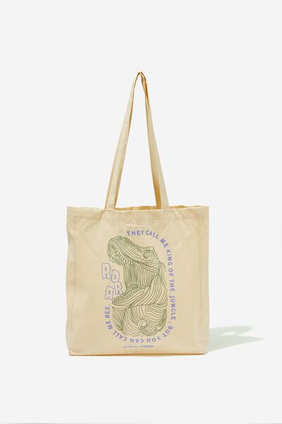 Foundation Kids Recycled Tote Bag, KING OF THE JUNGLE