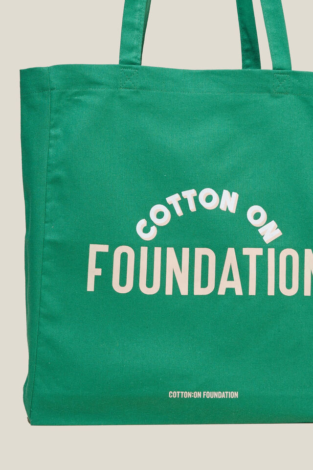 Foundation Adults Recycled Tote Bag, COF JADE GREEN