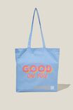 Foundation Adults Recycled Tote Bag, GOOD ON YOU CHALK BLUE - alternate image 1