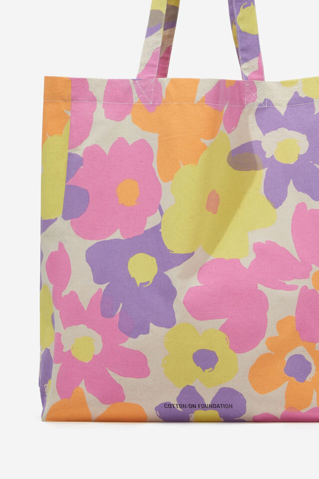 Foundation Kids Recycled Tote Bag, FLOWER CUT OUT