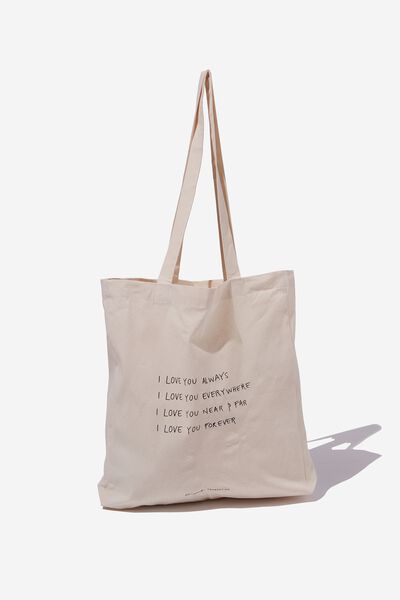 Foundation Supre Recycled Tote Bag, LOVE YOU ALWAYS