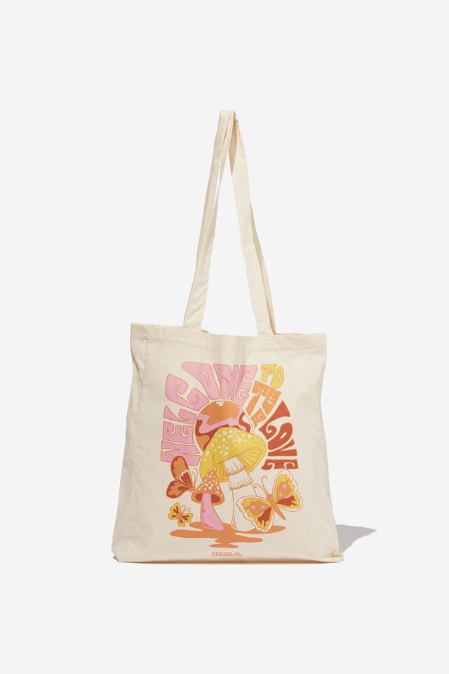 Foundation Adults Organic Tote Bag, WELCOME TO THE LOVE