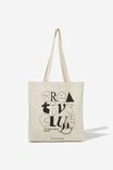 Foundation Typo Recycled Tote Bag, CREATIVE CLUB - alternate image 1