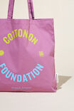 Foundation Adults Tote Bag, COF LOGO/PURPLE - alternate image 3