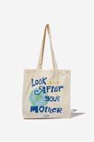 Foundation Adults Organic Tote Bag, MOTHER - alternate image 1