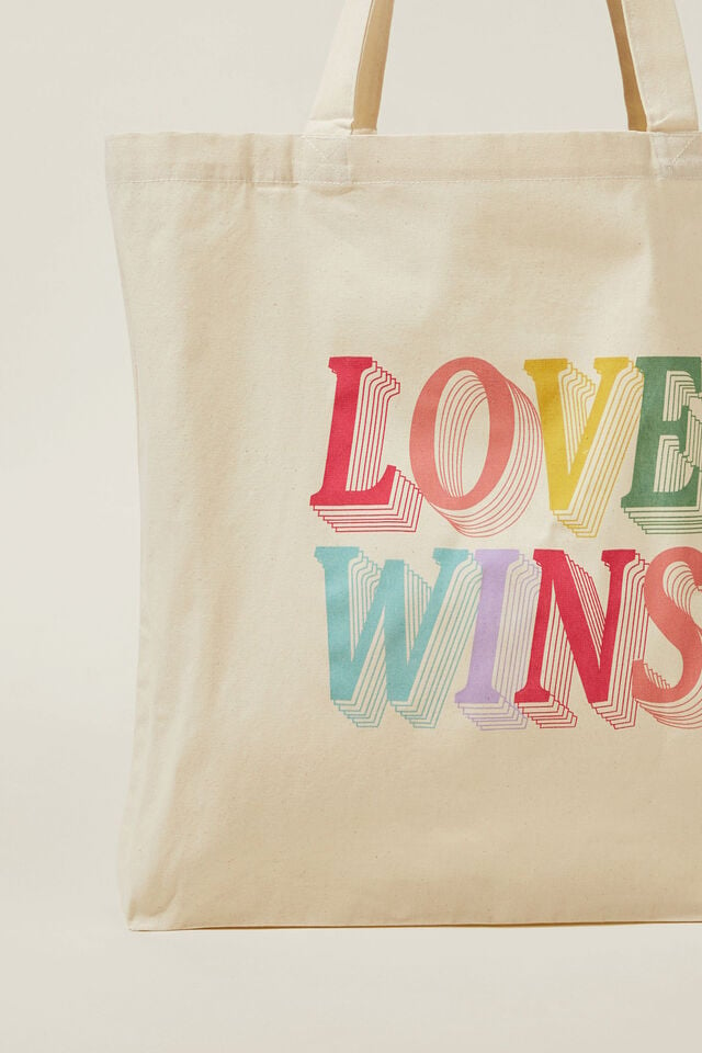 Foundation Adults Tote Bag, LOVE WINS 2024