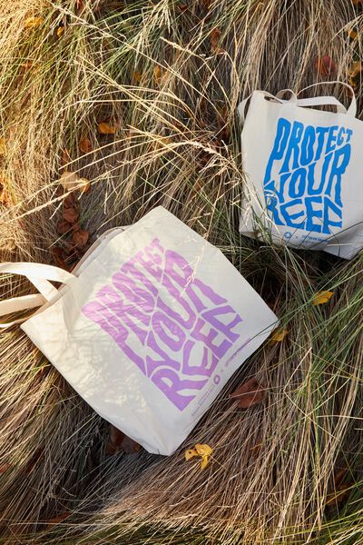 Supré Foundation Organic Tote Bag, PROTECT YOUR REEF ORCHID