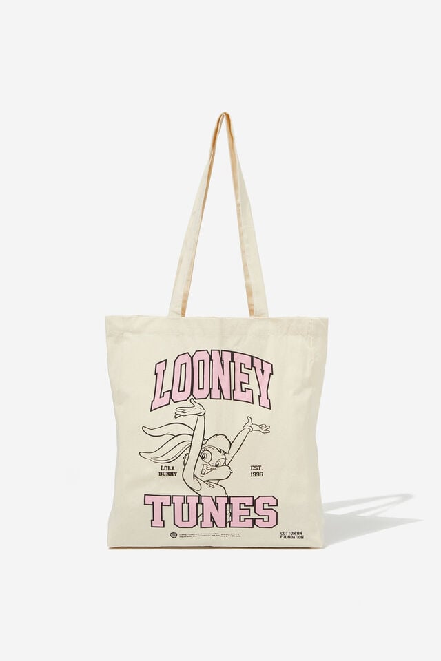 Foundation Kids Recycled Tote Bag, LOONEY TUNES PINK