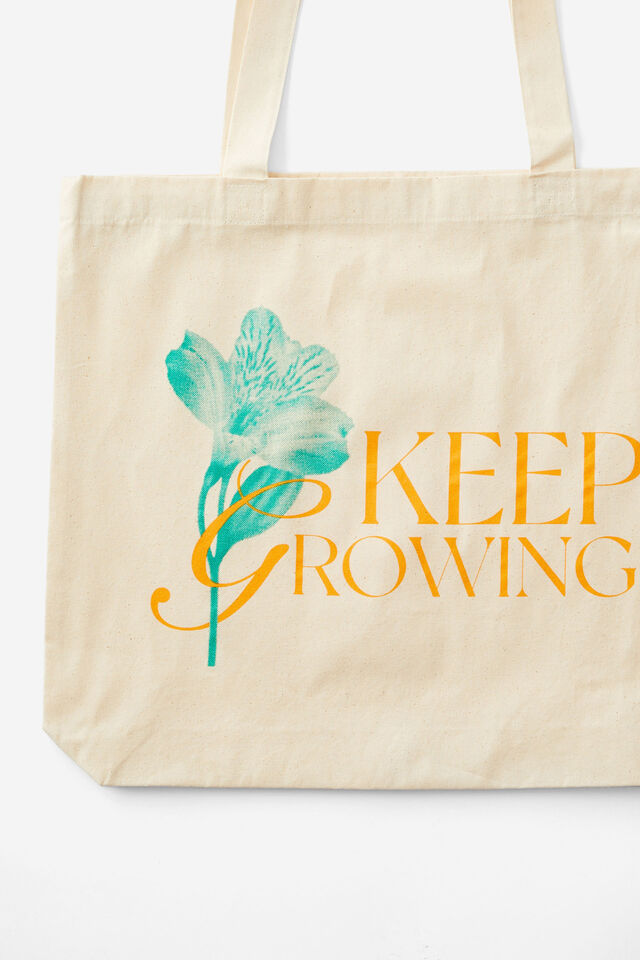 Foundation Factorie Tote Bag, KEEP GROWING