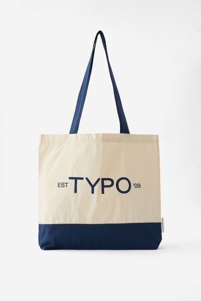 Foundation Typo Tote Bag, TYPO EST 09