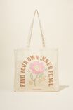 Foundation Body Recycled Tote Bag, INNER PEACE - alternate image 2
