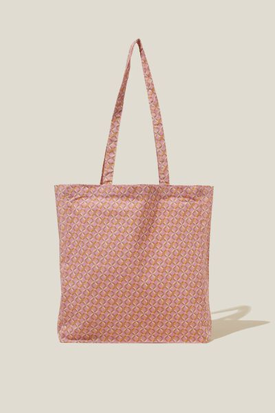 Foundation Adults Recycled Tote Bag, PINK MIST GEO