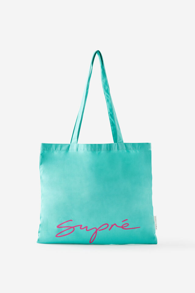 Supre Foundation Square Tote, SUPRE / JELLY MINT