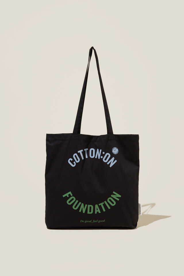 Foundation Adults Tote Bag, COF LOGO/BLACK