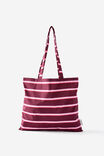 Foundation Tote, SIMON STRIPE SOUR CHERRY - example image 1