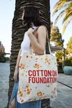 Foundation Adults Recycled Tote Bag, FOUNDATION BLOSSOM - alternate image 1