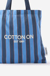 Foundation Mini Tote, THIN STRIPE SHADOW NAVY - example image 2