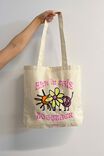 Foundation Typo Organic Tote Bag, ALL IN THIS TOGETHER