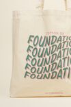 Foundation Adults Recycled Tote Bag, FOUNDATION WARPED - alternate image 4