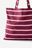 Foundation Tote, SIMON STRIPE SOUR CHERRY - example image 2