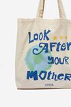Foundation Adults Organic Tote Bag, MOTHER - alternate image 2