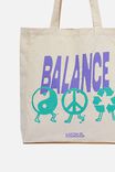 Foundation Adults Organic Tote Bag, BALANCE