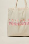 Foundation Body Recycled Tote Bag, LOGO PEACH OMBRE - alternate image 4