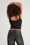 Authentics Scoop Rib Tank, BLACK - example image 3