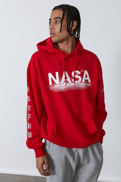 Oversized Nasa Hoodie, LCN NAS LYCHEE/NASA HORIZON